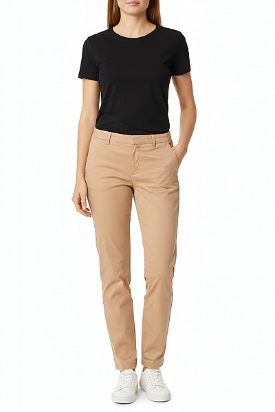 B.young Dámské Béžové Chinos Kalhoty Volnočasové Elegantní Rovné Velikost 44