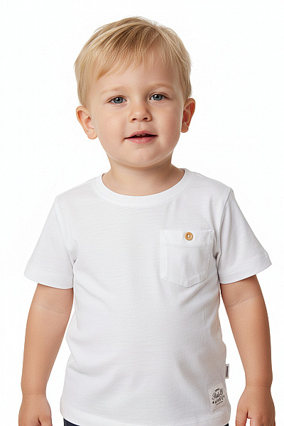 Name It Dětské Bavlněné Tričko S Krátkým Rukávem A Kapsičkou Bílé Velikost 104 Cm