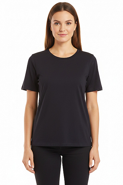 ONLY Dámské Tričko S Krátkým Rukávem Basic černé Bavlněné Velikost L