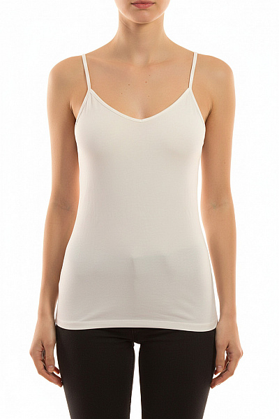 Next Dámské Tílko Basic Bílé Bez Rukávů Bavlněné Velikost 40/42