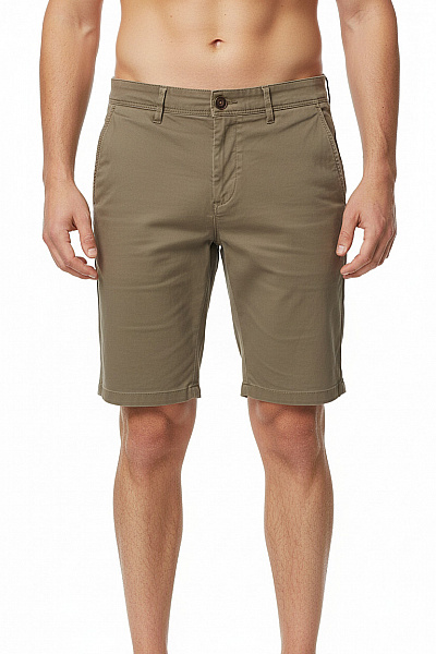 JACK & JONES Kraťasy Volnočasové Bavlněné S Kapsami Khaki Velikost M