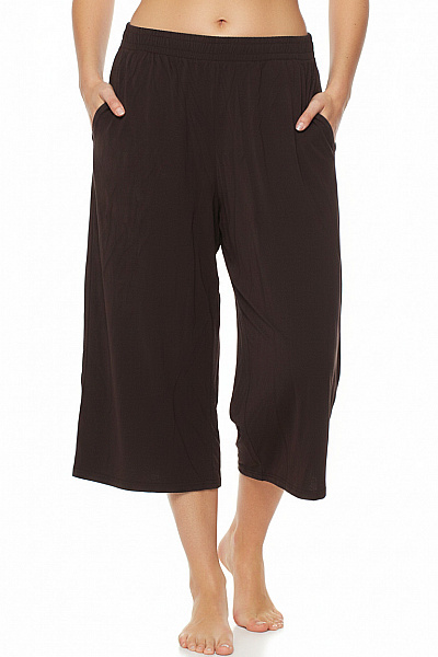 URBAN CLASSICS Dámské Hnědé Volnočasové Kalhoty Pod Kolena žerzejové S Kapsami Velikost Xl