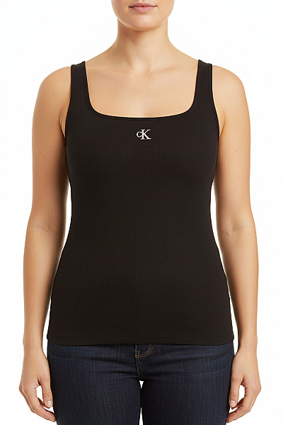 Calvin Klein Dámské Tílko Basic Bavlněné Jednobarevné S Výšivkou Vel. XL