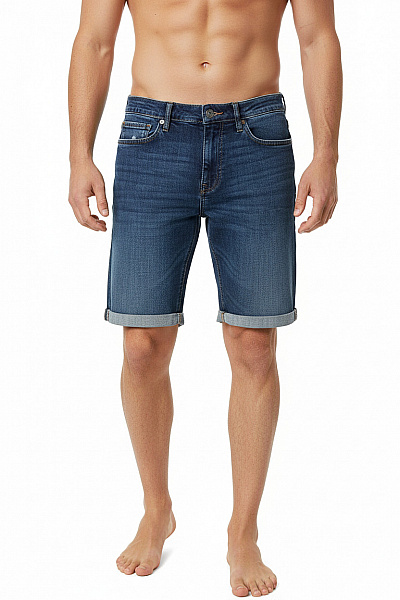 ONLY & SONS Pánské Džínové Kraťasy Modré Volnočasové S Kapsami Vel. L