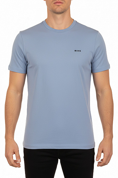 Hugo Boss Pánské Tričko S Krátkým Rukávem A Nápisem Basic Jednobarevné Bavlněné Vel. XXL