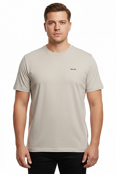 Hugo Boss Pánské Tričko S Krátkým Rukávem A Nápisem Basic Velikost XXL