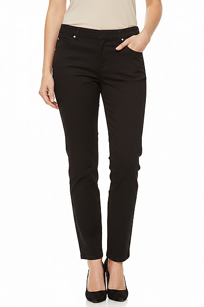 B.young Dámské Bavlněné Kalhoty černé Volnočasové Rovné S Kapsami Velikost 38