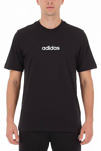 ADIDAS Pánské Tričko S Krátkým Rukávem A Nápisem Basic černé Velikost L