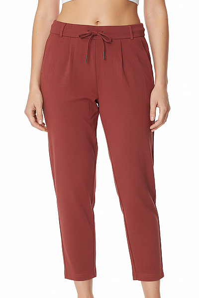 ONLY Dámské Volnočasové Kalhoty S Kapsami červené Velikost L