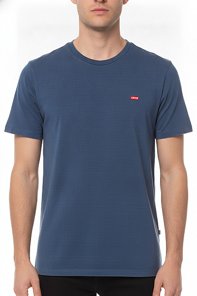 LEVIS Modré Tričko S Krátkým Rukávem Basic Velikost S