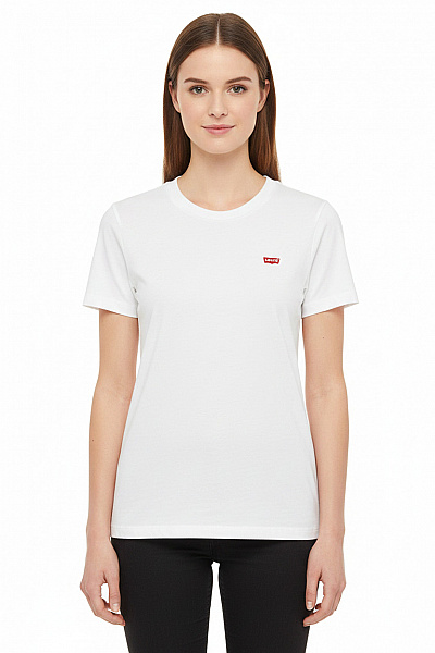 LEVIS Dámské Tričko Basic Bílé S Krátkým Rukávem Vel. S