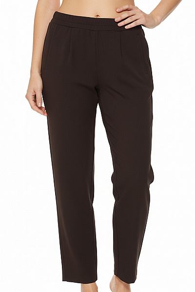 Calvin Klein Dámské Hnědé Volnočasové Kalhoty S Kapsami Velikost M