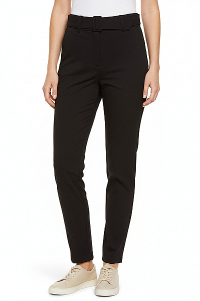 Guess Dámské Elegantní Kalhoty S Vysokým Pasem A Páskem černé Velikost S