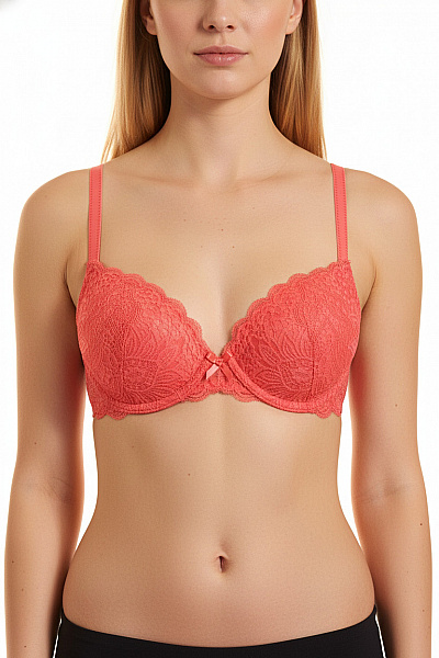 Vivance Dámská Krajková Push Up Podprsenka S Měkkými Košíčky Vel. 80B