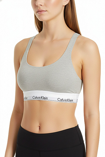 Calvin Klein Dámská Bavlněná Podprsenka Hladká Bezešvá Na Cvičení Vel. S