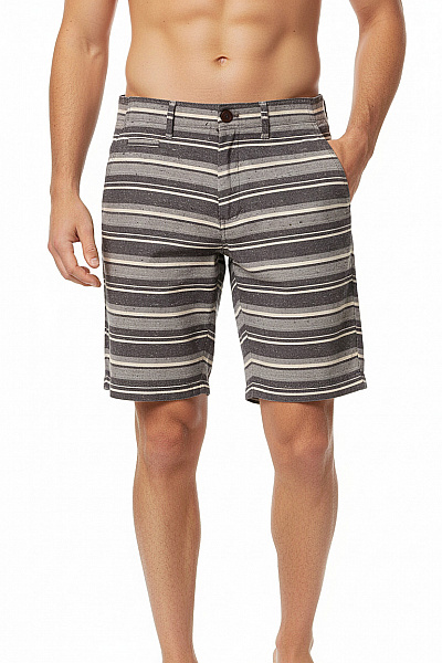 SUIT Pánské Bavlněné Kraťasy Pruhované Volnočasové Krátké Velikost 30