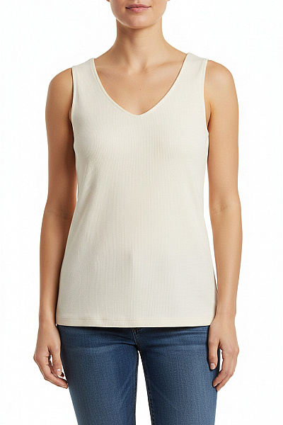 Street One Dámské Bavlněné Tílko Jednobarevné Basic Bez Rukávů Velikost 40