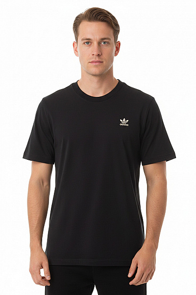 ADIDAS Pánské Tričko S Krátkým Rukávem A Výšivkou Basic černé Velikost L