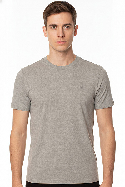 JACK & JONES Pánské Tričko S Krátkým Rukávem Basic Jednobarevné Bavlněné šedé Velikost S