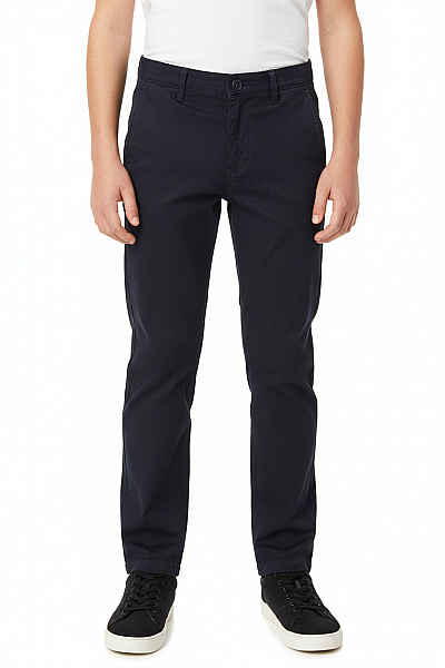 TOMMY HILFIGER Dětské Bavlněné Kalhoty Tmavě Modré Velikost 164 CM