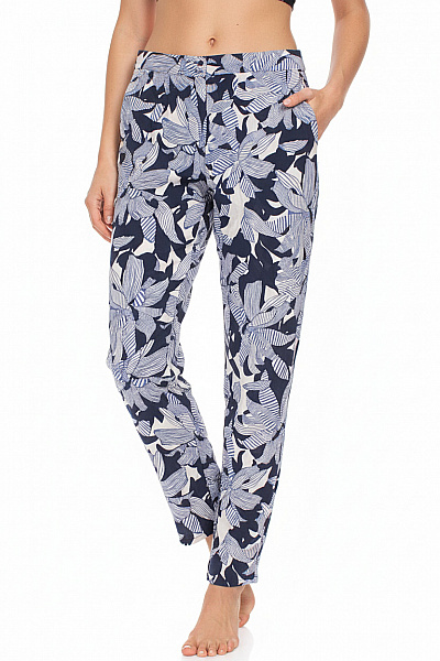 NAF NAF Dámské Květované Kalhoty Volnočasové Vel. 36