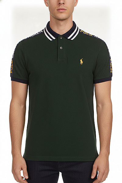 Ralph Lauren Pánské Zelené Polo Tričko S Krátkým Rukávem A Nápisem Velikost S