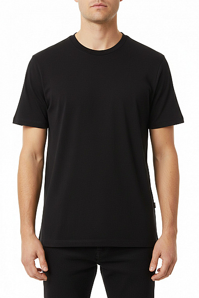 Hollister Pánské Tričko černé S Krátkým Rukávem Basic Bavlna Velikost Xl