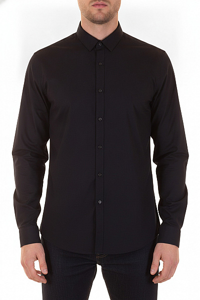 JACK & JONES Pánská Košile S Dlouhým Rukávem Elegantní Business Bavlněné černé Vel. 2xl