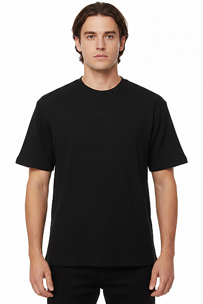 Kani Pánské Tričko S Krátkým Rukávem černé S Výšivkou Basic Oversize Vel. M