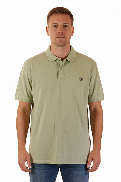 Petrol Industries Pánské Tričko Polo Zelené Jednobarevné S Krátkým Rukávem Velikost 4XL
