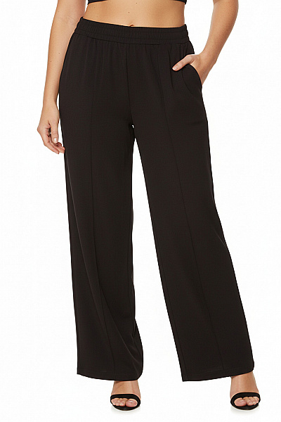 ONLY Dámské Volnočasové Kalhoty černé široké Vel. XL