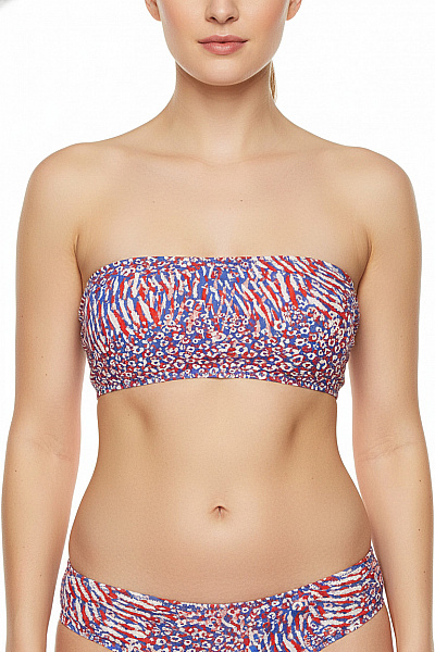 TRENDYOL Dámské Plavky Crop Top Barevné Tygrové Velikost 42