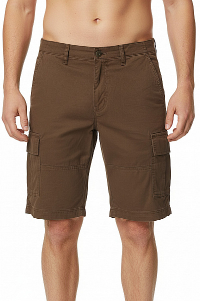 JACK & JONES Pánské Bavlněné Cargo Kraťasy Volnočasové Hnědé Velikost M