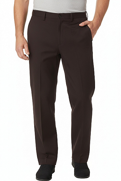 JACK & JONES Pánské Hnědé Elegantní Rovné Kalhoty Business Vel. 52