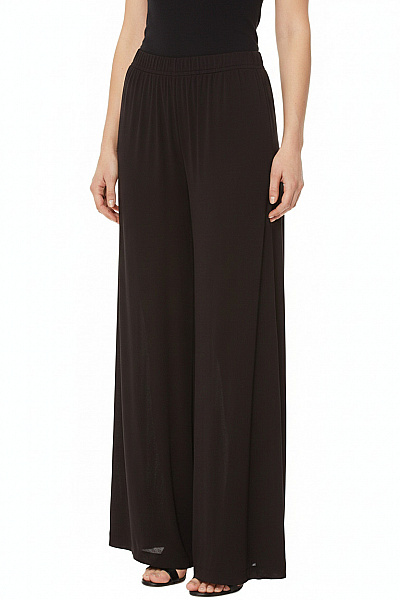 Dámské Volnočasové široké Kalhoty Modalové černé Velikost 36