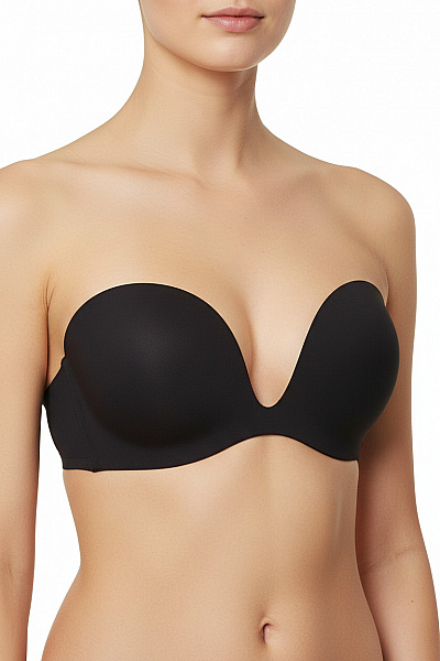 Magic Body Fashion Podprsenka Samolepicí S Hlubokým Výstřihem Hladká černá Vel. A