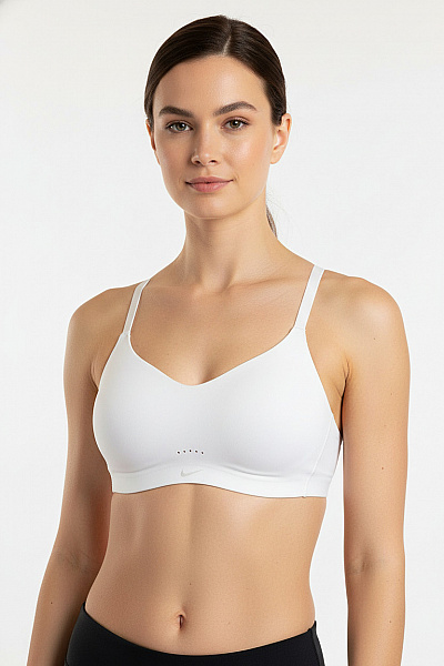 Nike Sportovní Hladká Podprsenka Bez Zapínání Na Cvičení Vel. S