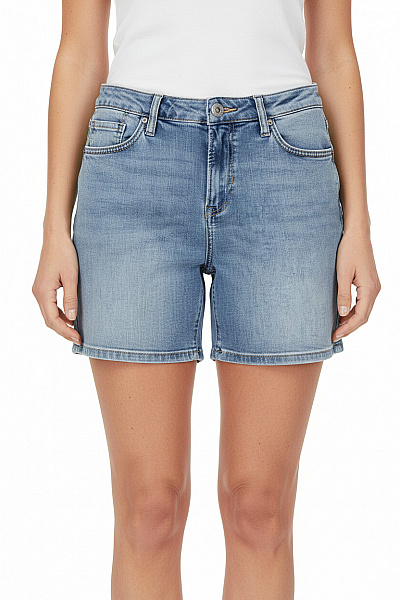FAIR WEAR Dámské Modré Džínové Kraťasy S Kapsami Volnočasové Krátké Velikost EU W38