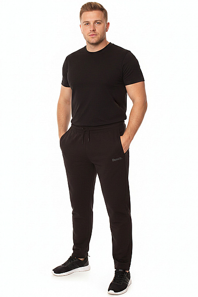 BENCH. Pánské Tepláky Bavlněné Volnočasové Dlouhé Hnědé Vel. EU 48/50