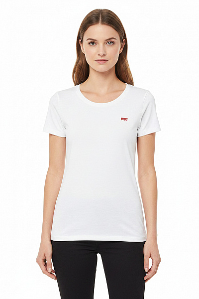LEVIS Dámské Bílé Tričko S Krátkým Rukávem Basic Vel. S