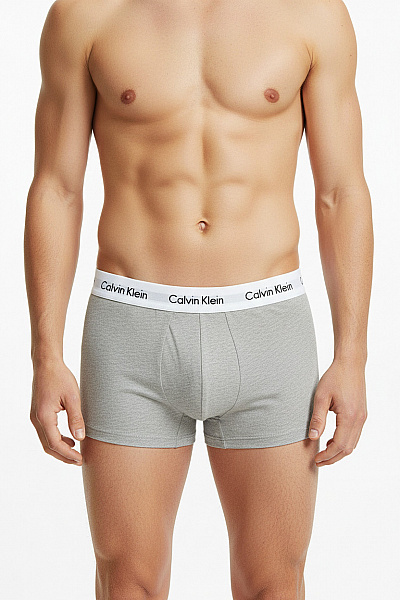 Calvin Klein Pánské Bavlněné Boxerky šedé Velikost S