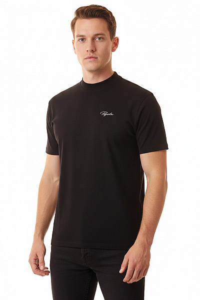 PEGADOR Pánské Tričko S Krátkým Rukávem A Výšivkou černé Vel. S