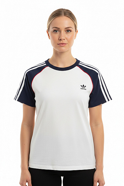 ADIDAS Dámské Tričko S Krátkým Rukávem A Kulatým Výstřihem Basic Sportovní Bílé Velikost Xl