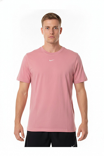 Nike Růžové Tričko S Krátkým Rukávem A Kulatým Výstřihem Basic Vel. S