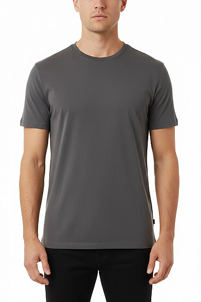 ONLY & SONS Pánské Tričko S Krátkým Rukávem Jednobarevné Basic šedé Vel. L