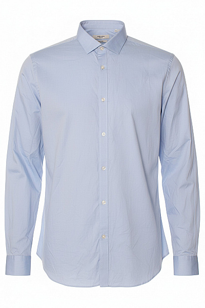 JACK & JONES Pánská Košile S Dlouhým Rukávem Business Elegantní Modrá Velikost Xxl