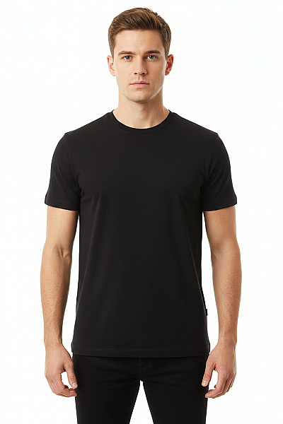 ONLY & SONS Pánské Tričko černé Krátký Rukáv Basic Kulatý Výstřih Vel. M