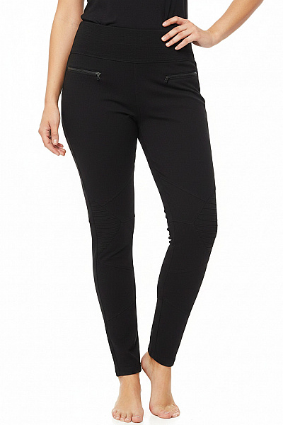 URBAN CLASSICS Dámské černé Skinny Legíny S Vysokým Pasem A Kapsami Velikost L