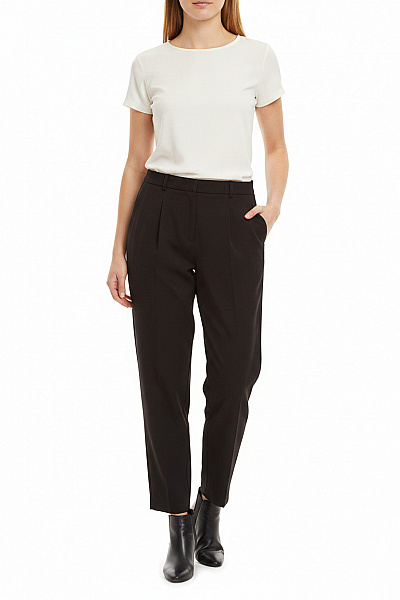 Kaffe Dámské černé Elegantní Volnočasové Kalhoty Polyesterové Velikost 40