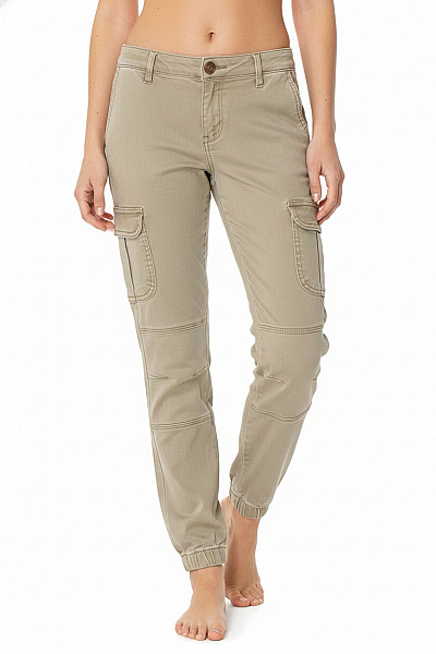 ONLY Dívčí Khaki Bavlněné Cargo Kalhoty S Kapsami Velikost 140